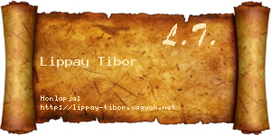 Lippay Tibor névjegykártya